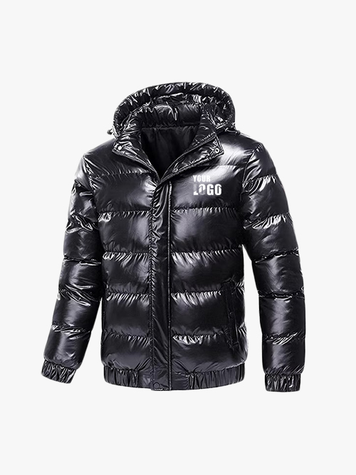 Veste en duvet brillant fabricant de vêtements